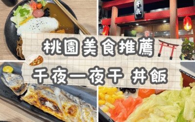 桃園美食推薦｜千夜一夜干 丼飯 日式小食堂⛩️ 冰滴咖啡超好喝☕️